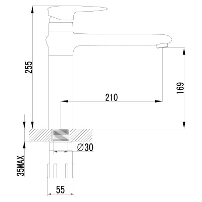 Смеситель для кухни Lemark Status LM4404C Хром