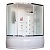 Душевая кабина Royal Bath ALP 140x95 RB140ALP-C-CH-R с гидромассажем стекло матовое задние стенки Белые