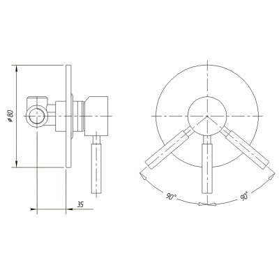 Смеситель для душа Migliore Fortis ML.FRT-5230.CR Хром