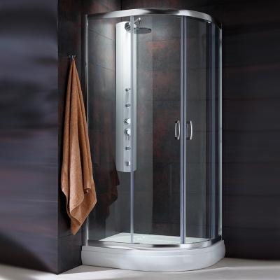 Душевой уголок Radaway Premium Plus E 1900 90x80 профиль Хром стекло прозрачное