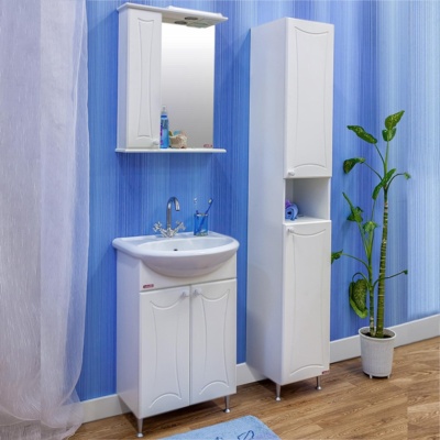 Тумба с раковиной Sanflor Карина 50 Н0000000680 Белая