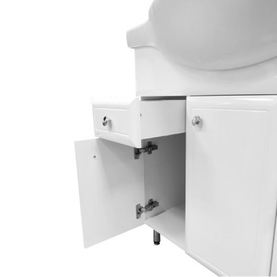 Тумба с раковиной Comforty Сочи 85 4134639 Белая