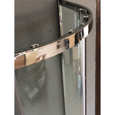 Душевой уголок Royal Bath RB-L-3001-5 100х100 без поддона профиль Хром стекло прозрачное