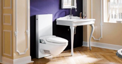 Инсталляция Geberit Monolith AquaClean 8000 131.024.SI.1 для унитаза со смывным бачком