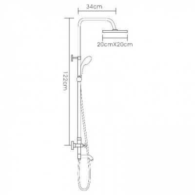 Душевая система Frap F2408 Хром