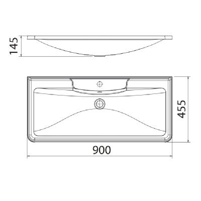Раковина Florentina Аллегро 90 Белая