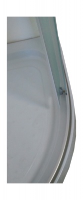 Душевой уголок Parly ZE911 90х193 профиль Матовый алюминиевый стекло матовое