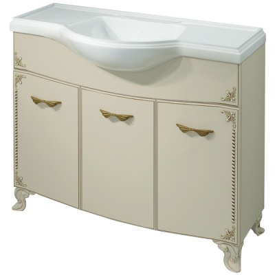 Тумба под раковину Какса-А Классик-Д 105 004239 Бежевая Золото