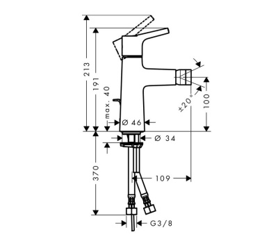 Смеситель для биде Hansgrohe Talis S 72200000 Хром