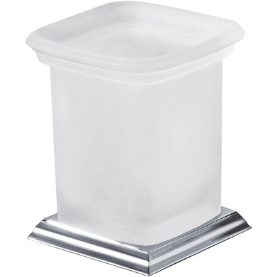 Стакан для зубных щеток Art&Max Zoe AM-G-6831D Хром Белый