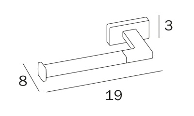 Держатель туалетной бумаги Inda Lea R A18250CR Хром