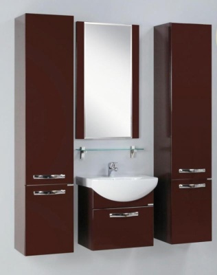 Тумба под раковину Акватон Ария 50 1A140301AA010 белая глянцевая