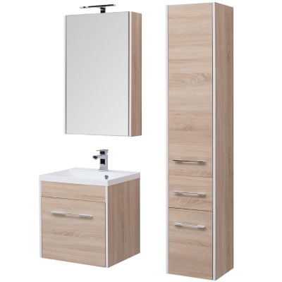 Зеркальный шкаф Aquanet Августа 58 210009 Дуб сонома