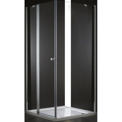 Душевой уголок Cezares Elena W-А-12 90x90 ELENA-W-A-12-90-P-Cr-L профиль Хром стекло рифленое