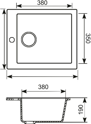 Кухонная мойка Mixline ML-GM14-310 525093 Серая