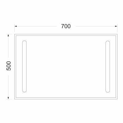 Зеркало Mixline Премьер Эконом 70 540953 с подсветкой с сенсорным выключателем