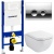 Комплект унитаза BelBagno Alpina BB10100CHR с инсталляцией Geberit Duofix Delta 458.124.21.1 с сиденьем Микролифт и клавишей смыва Хром
