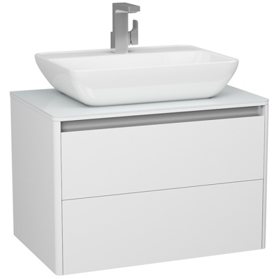Тумба под раковину Diborg Hanna 90 77.8226 подвесная Белая матовая