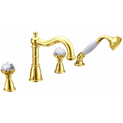 Смеситель на борт ванны Boheme Imperiale 392 Золото