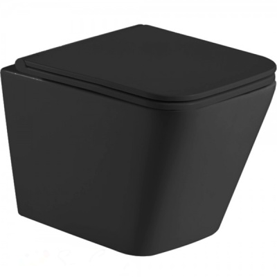 Унитаз WeltWasser Gelbach 004 MT-BL 10000003748 подвесной Черный матовый с сиденьем Микролифт