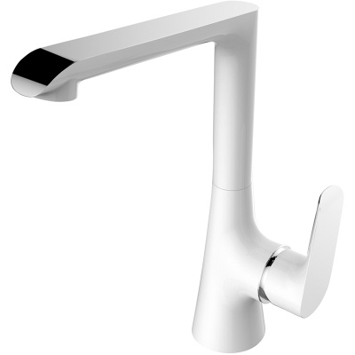 Смеситель для кухни Raiber Iceberg R3505 Хром Белый