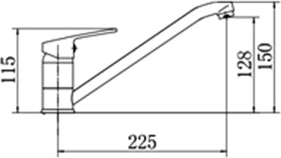 Смеситель для кухни Fashun A4816 Хром