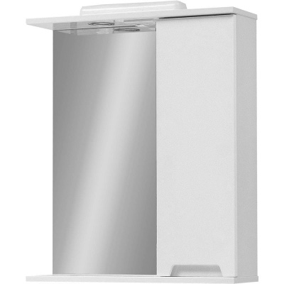 Зеркало со шкафом Cerutti SPA Ломбардия 60 hzlop с подсветкой R Белое