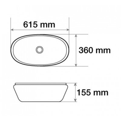 Раковина CeramaLux 61 7811AJW Золотая