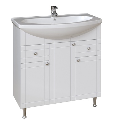 Тумба под раковину San Star Лира 80 48.1-1.5.1. Белая