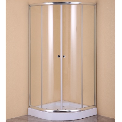 Душевой уголок Agger A01-080TCR 80x80 профиль Хром стекло прозрачное