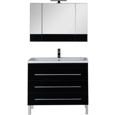 Комплект мебели для ванной Aquanet Верона 100 230323 Черный