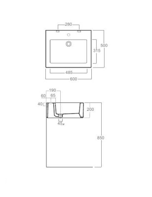 Раковина Simas Frozen FZ 10 Белая