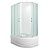 Душевой уголок Erlit Comfort ER0512TL 120x80 профиль Матовый хром стекло матовое