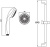 Душевой гарнитур Esko Shower Cube Set SCS851 Хром