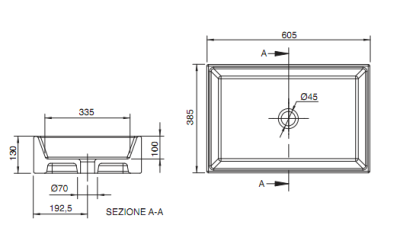 Раковина Scarabeo Teorema 8031-60 Белая