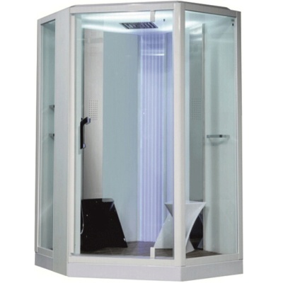 Душевая кабина Orans SR-89106S white 130x130 с баней профиль Белый задние стенки Белые Душевая кабина Orans SR-89106S white 130x130 с баней профиль Белый задние стенки Белые