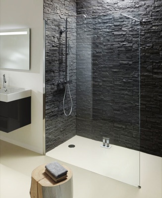 Душевая перегородка Jacob Delafon Contra 100 E22W100-GA профиль Хром стекло прозрачное