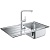 Кухонная мойка со смесителем Grohe K500 31573SD0 Матовый хром