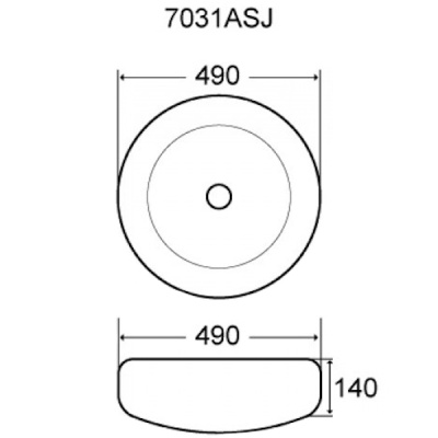 Раковина Melana 49 MLN-7031ASJ Золото