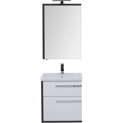 Комплект мебели для ванной Aquanet Фостер 60 209032 подвесной Белый Эвкалипт мистери