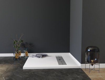 Душевой поддон из искусственного камня Aquanet Delight 90x90 255441 с антискользящим покрытием