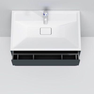 Тумба под раковину AM.PM Inspire V2.0 80 M50AFHX0803GM подвесная Графит