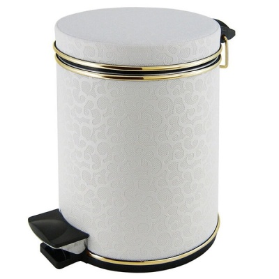 Ведро для мусора Cameya 05FWG-9 Белое Золото