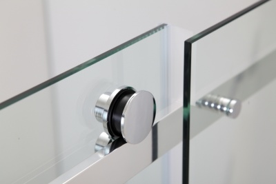 Душевой уголок Black&White Stellar Wind S208-900х1200 прямоугольный профиль Серебристый хром стекло прозрачное