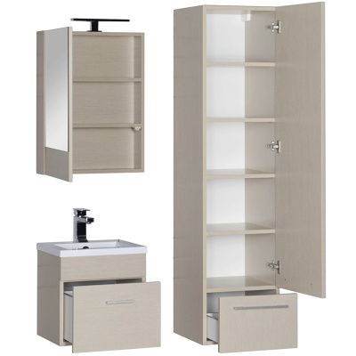 Комплект мебели для ванной Aquanet Нота 50 231071 подвесной Светлый дуб