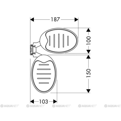 Мыльница Hansgrohe Raindance Cassetta 28698000 Хром