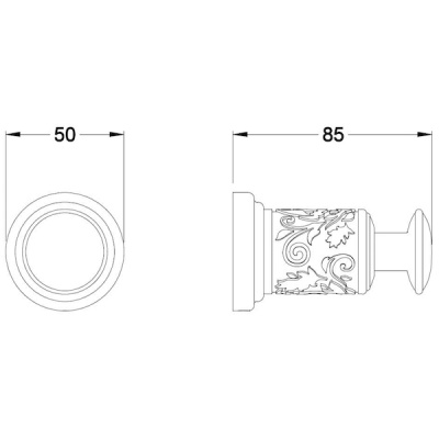 Крючок для полотенец Schein Carving 7065001 Хром