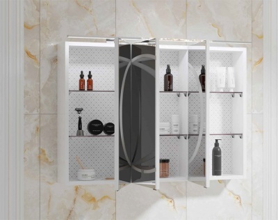 Зеркальный шкаф Aqwella Clarberg Dune 120 DUN0412 с подсветкой Белый