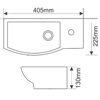 Раковина Melana 40 MLN-7947AL Белая