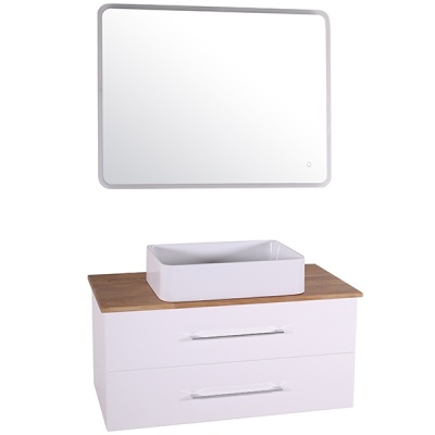 Зеркало ASB-Woodline Санди 100 10867 с подсветкой с сенсорным выключателем